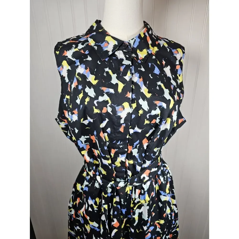 Jason Wu Confetti Print Sleeveless Dress Fit & Flare Dress Women's Size L New - Picture 2 of 8